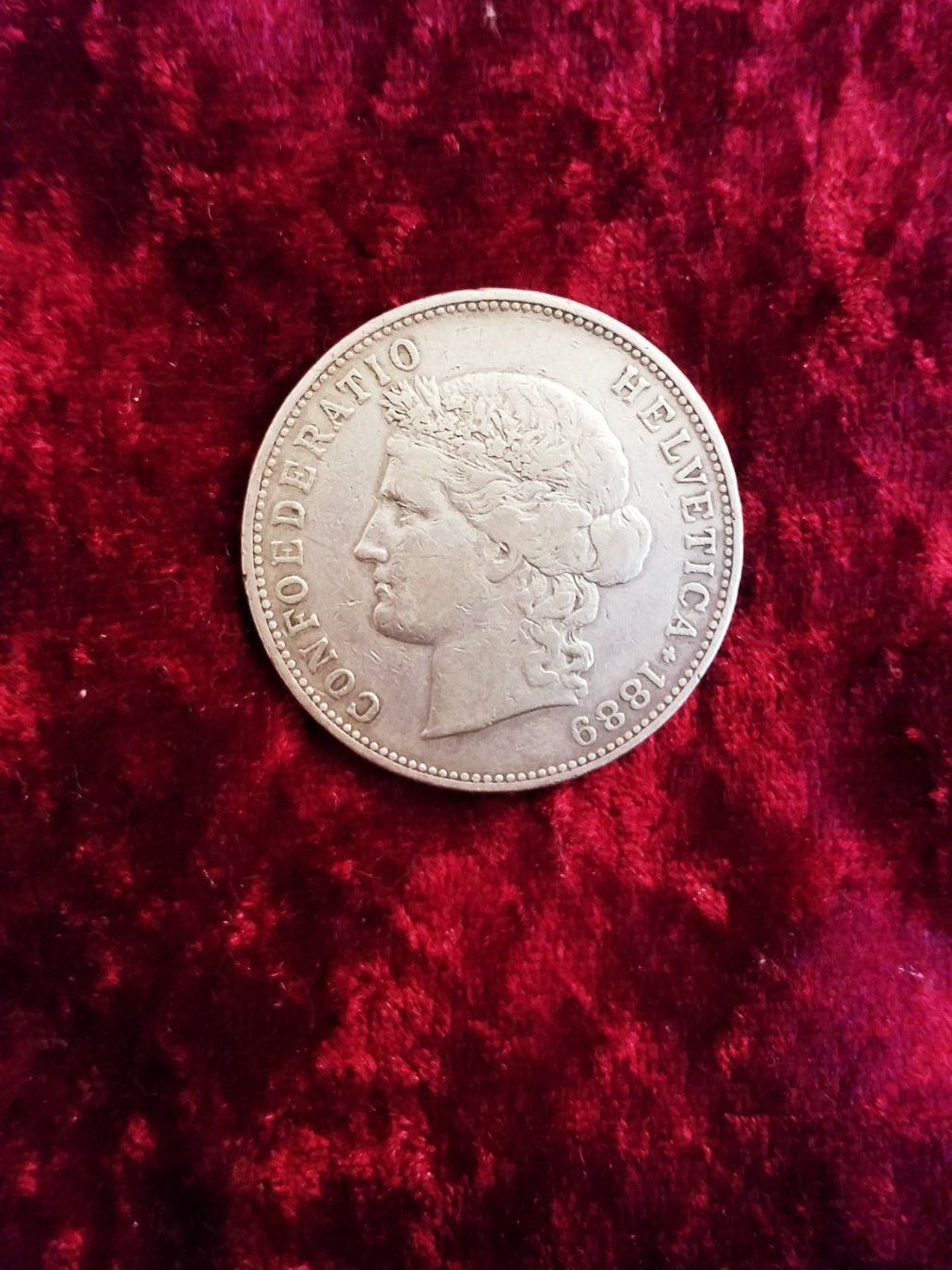 Tutti le monete: CH, 5 Franken/Francs/Franchi 1889 – Usato da Gordola venduto da ale_5wbc 3