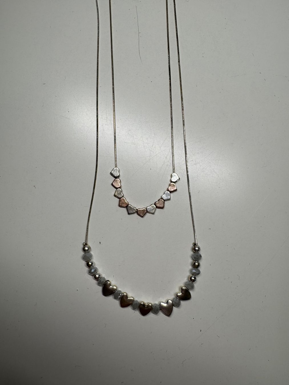 Catenine: Hübsche Halskette mit Herzen, Modeschmuck – Usato da Grosswangen venduto da shoes.bags.and.co