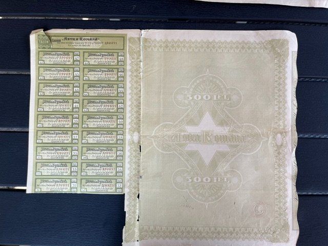 Documenti: 2x Astra Romana Aktie 500 – Usato da Niederwil AG venduto da dahu75 3