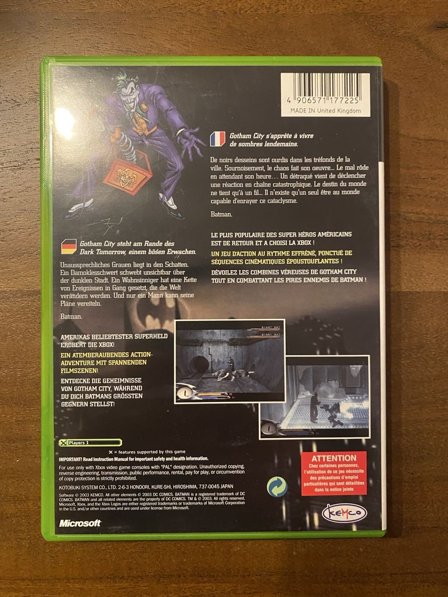 Microsoft Spiele: Batman: Dark Tomorrow für Xbox – Gebraucht aus Thunstetten von Virus_33 1