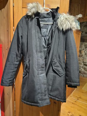ONLY Damen Winterparka / Winterjacke schwarz mit Kapuze