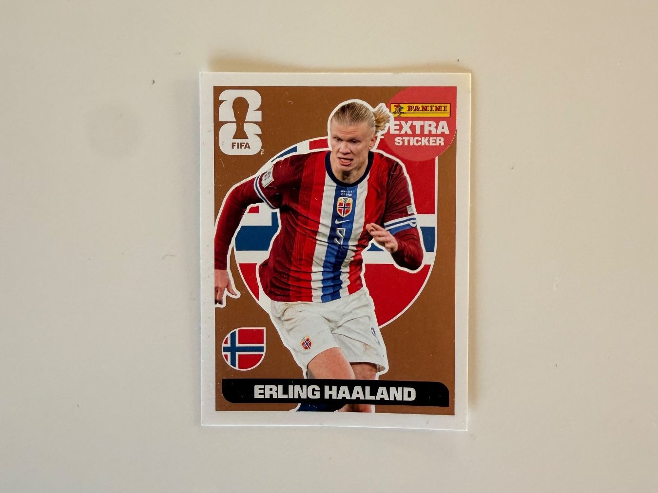 Fifa Carte collezionabili: Panini 2026 extra Sticker Erling Haaland Bronze – Nuovo e nell'imballaggio originale da Frauenfeld venduto da Sipexx