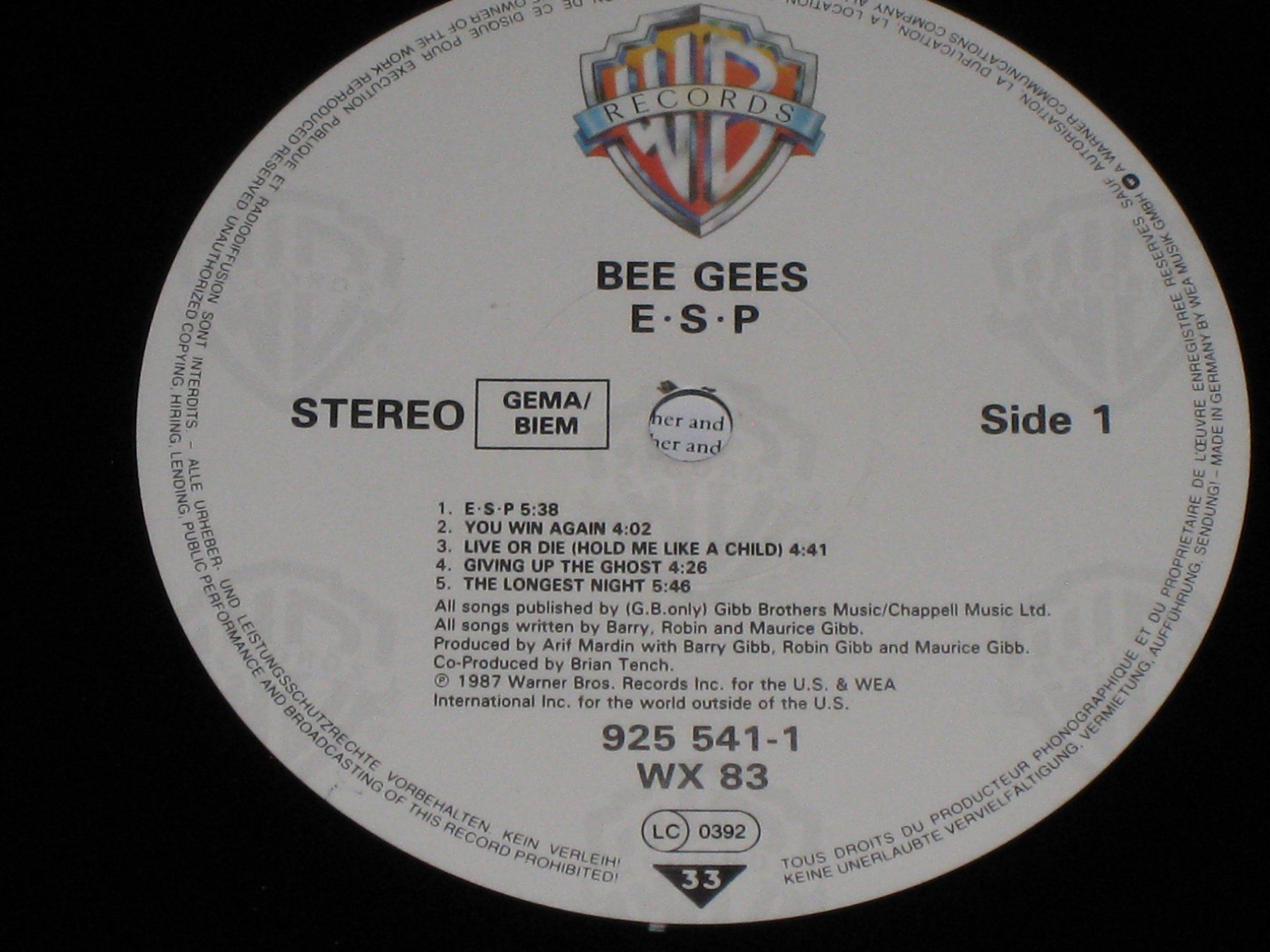Schallplatten: LP - BEE GEES - ESP – Gebraucht aus Steckborn von Quo7 1