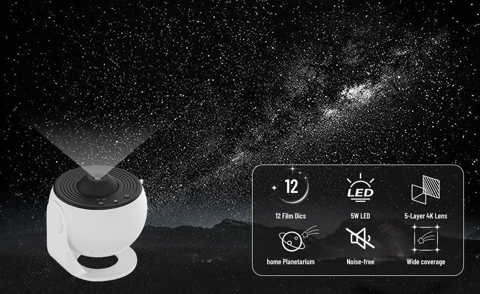 Lampade: Galaxy Planetarium Sternenhimmel Projektor – Nuovo e nell'imballaggio originale da Châtelaine venduto da topshop.switzerland 1