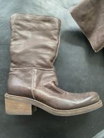 Vic Damen Stiefel braun mit weissem Lammfell Grösse 41