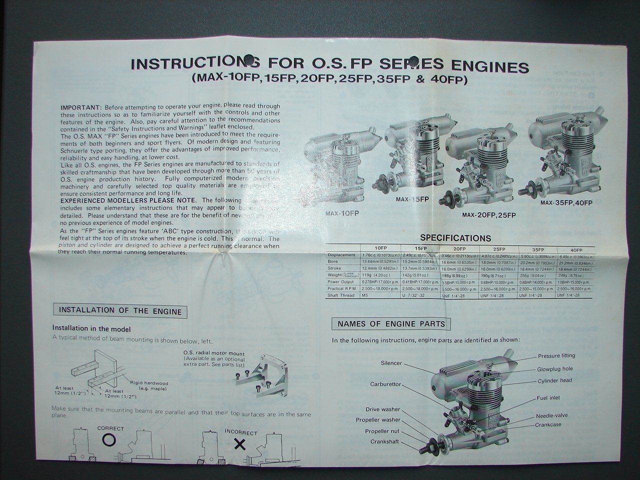 Motoren: O.S. MAX-35FP RC-Flugmotor – Gebraucht aus Murten von Dani_4-19 4