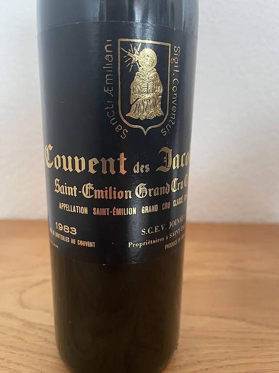 Vino: Wein - Château Couvent des Jacobins - 1983 – Nuovo (secondo la descrizione) da Triesen venduto da Chevalley 3