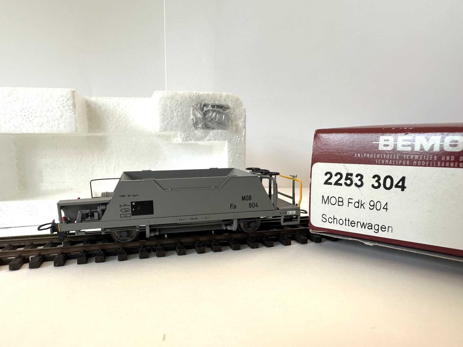 Bemo Modelleisenbahnen: Bemo - MOB Fdk 904 - Schotterwagen – Neu und originalverpackt aus Domat/Ems von mmx4001 2
