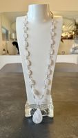 Collier élégant quartz rose et dire