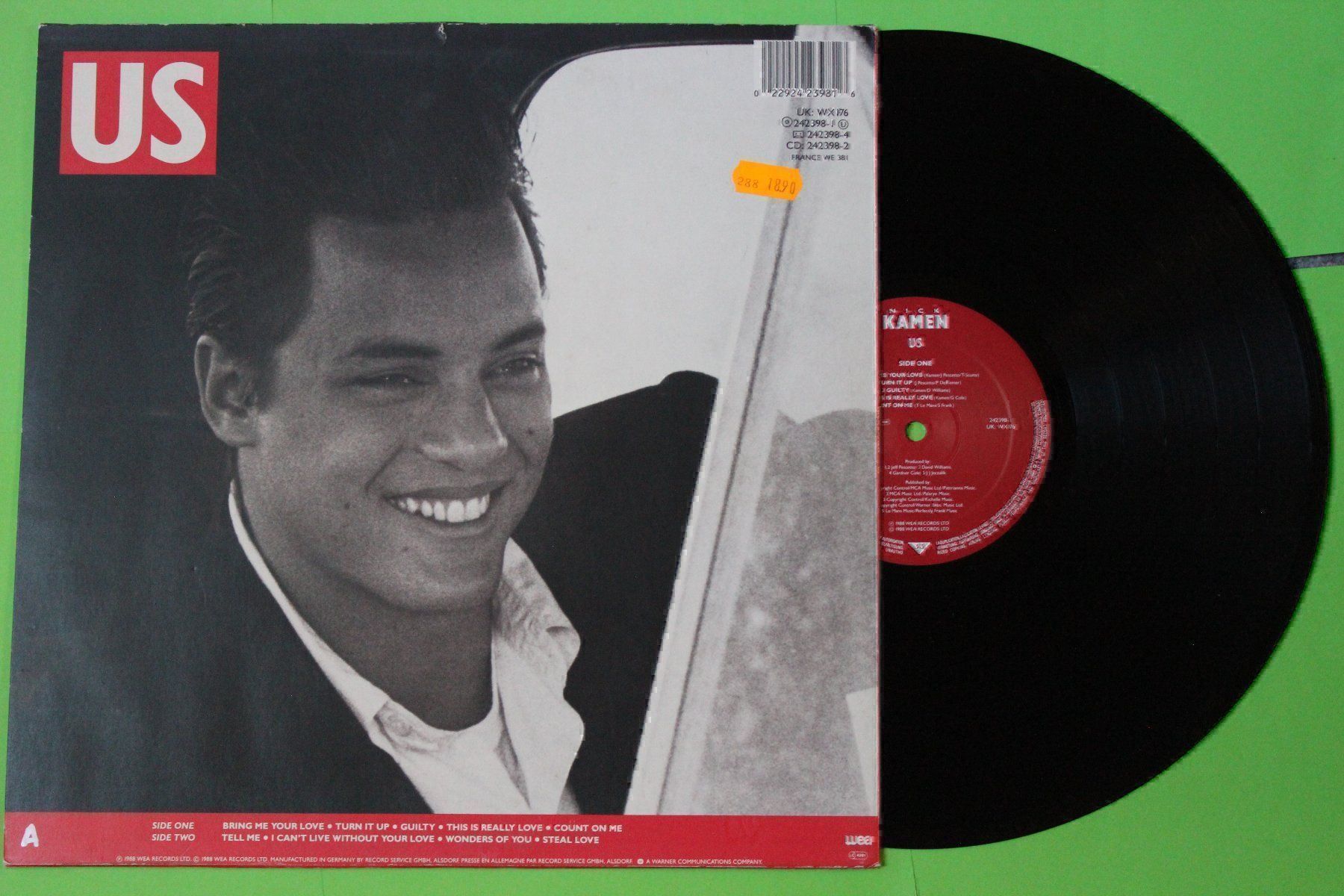 Schallplatten: Nick Kamen - Us LP Vinyl 1988 – Gebraucht aus Tübach von JamesStone 1
