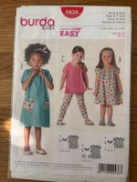 Burda Schnittmuster 9438 Kinder Kleid Shirt Grösse 92-122