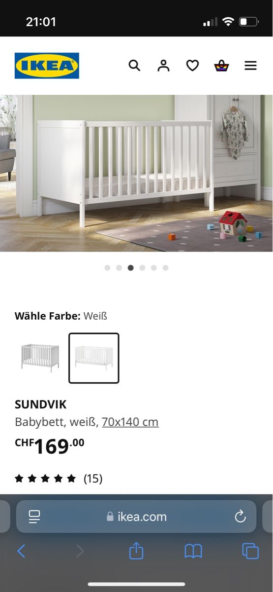 Materassi: Babybett mit Matratze – Usato da Zürich venduto da Arls 6