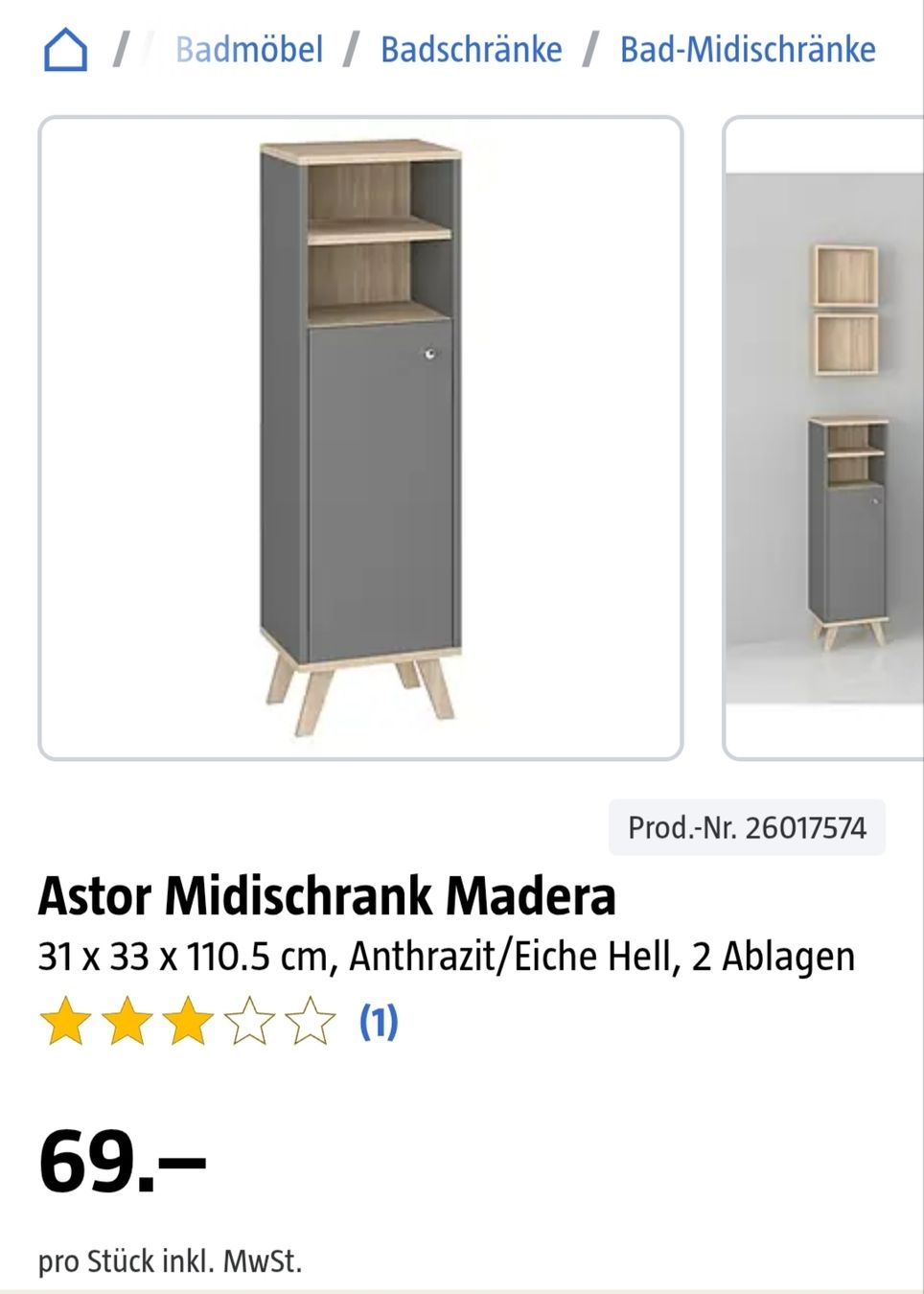 Installations & Meubles: Badezimmermöbel – D'occasion à Kleinwangen par Cane18corso