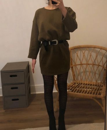 Robe kaki matelassée petit bateau