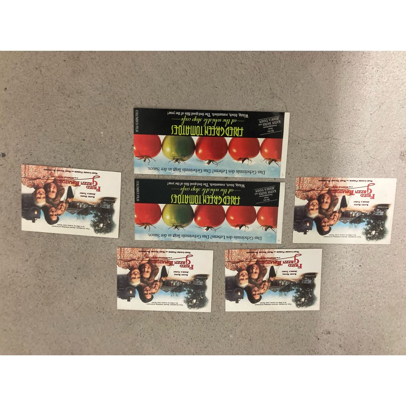 Karten: Fried Green Tomatoes, 4 Postkarten und 2 Sticker – Gebraucht aus Engelburg von Egowie