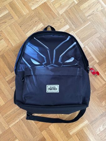 Sac à dos Black Panther noir, parfait pour la rentrée