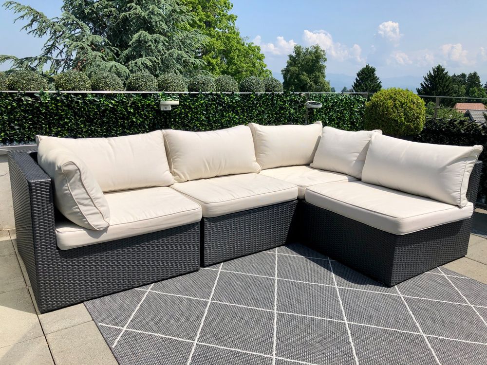Garten Lounge 4teilig (anthrazit) Kaufen auf Ricardo