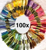 100 x Garn Stickgarn Armbändeli Knüpfen Basteln