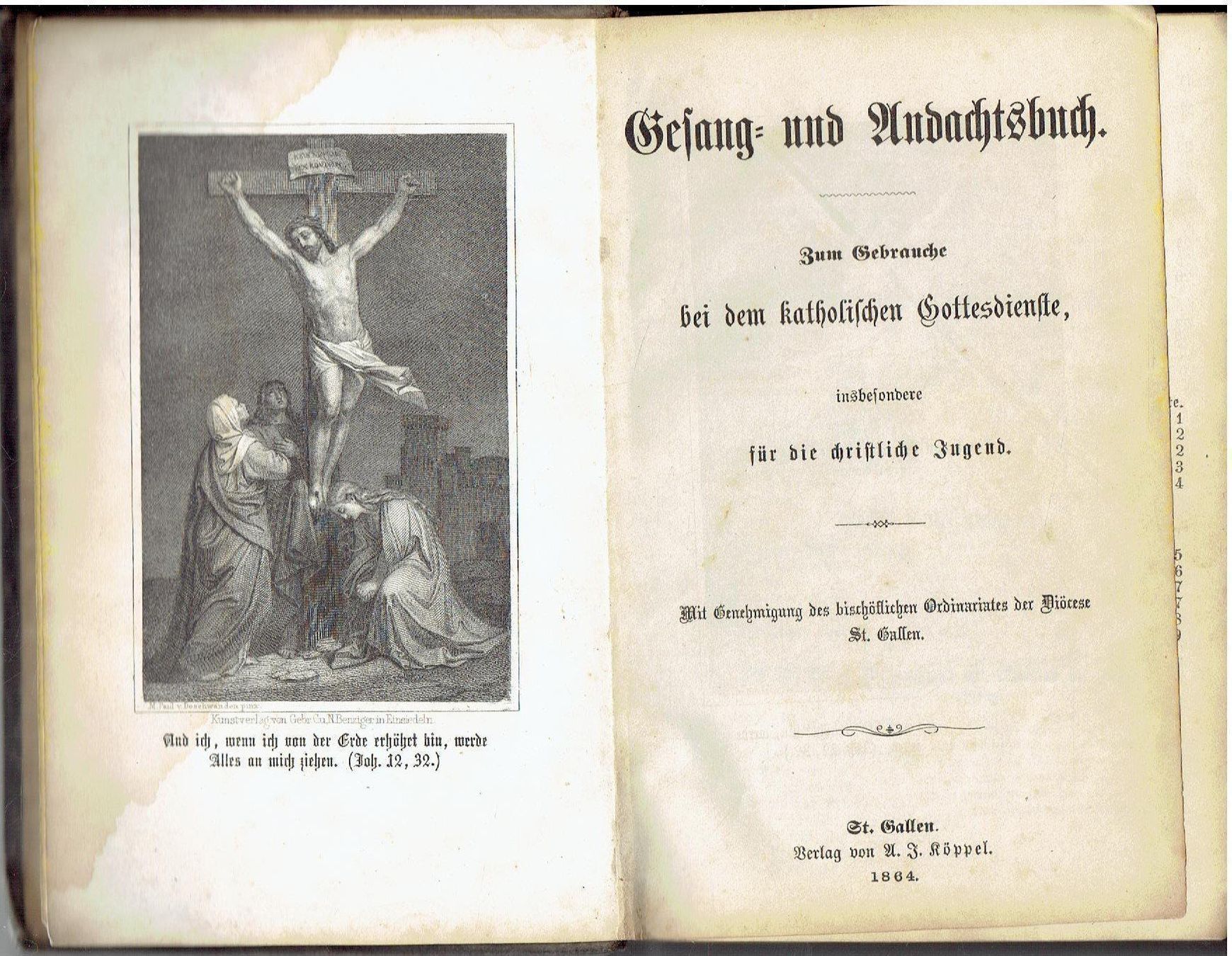 Libri: Gesang- und Andachtsbuch 1864 – Usato da Flims - Dorf venduto da Stagediver