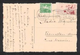 Pro Juventute 1912, Vorläufer I deutsch auf Karte