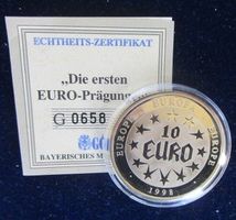 10 Euro Gedenkmünze Europa 1998 - ab CHF 1.00