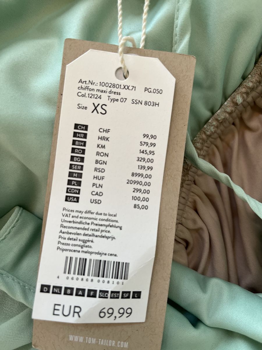 Tom Tailor Kleider: Chiffon Maxikleid XS – Neu (gemäss Beschreibung) aus Frauenfeld von RoseMaylie 5