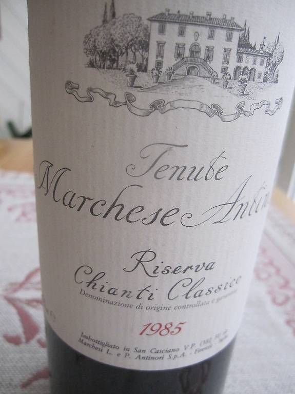Antinori Vino: alter Wein, Marchese Antinori, 1985 – Usato da Freienstein venduto da