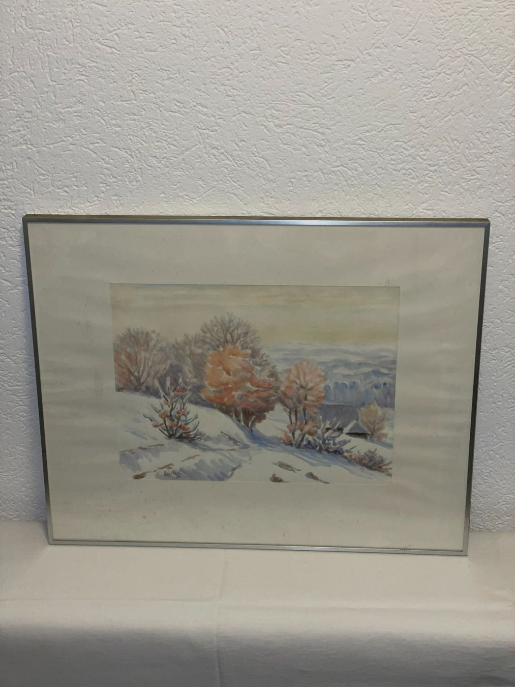 Dipinti: E. Bärtschi, "Winterlandschaft" – Usato da Aarberg venduto da cos_86zf