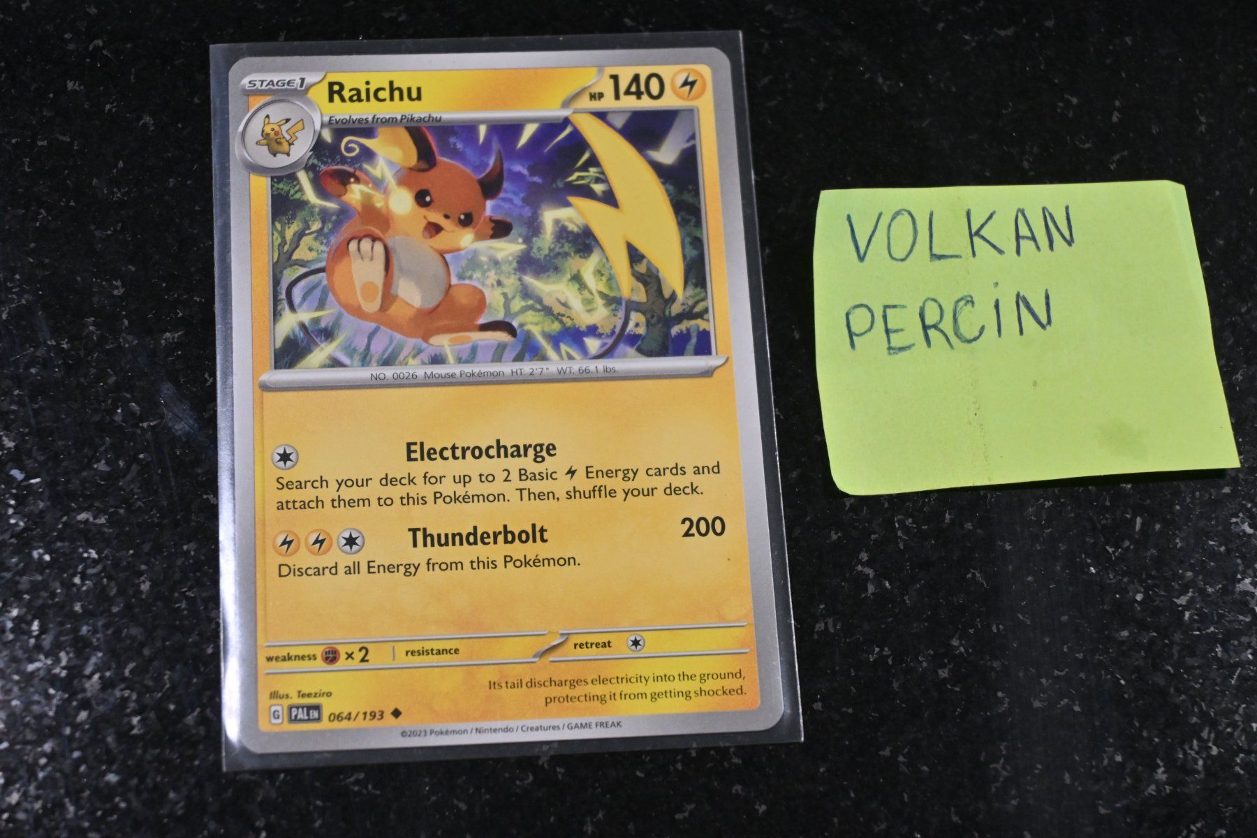 Pokémon Carte collezionabili: Raichu #64 Pokemon Paldea Evolved – Nuovo (secondo la descrizione) da Aigle venduto da PSAPOKEVOVO