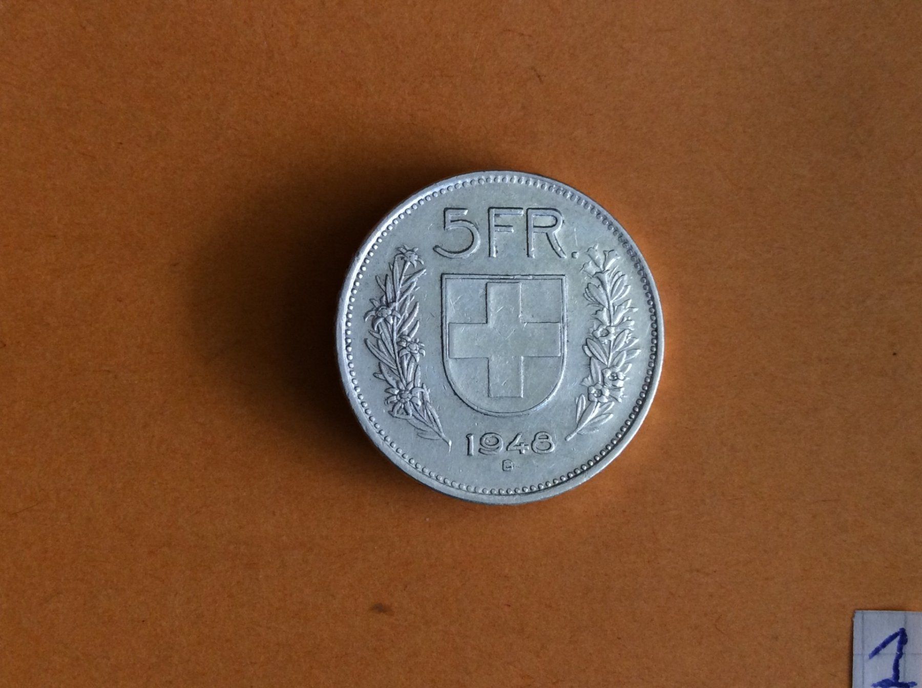 Alle Münzen: 5 francs 1948 – Gebraucht aus Genève von pie_fh2d