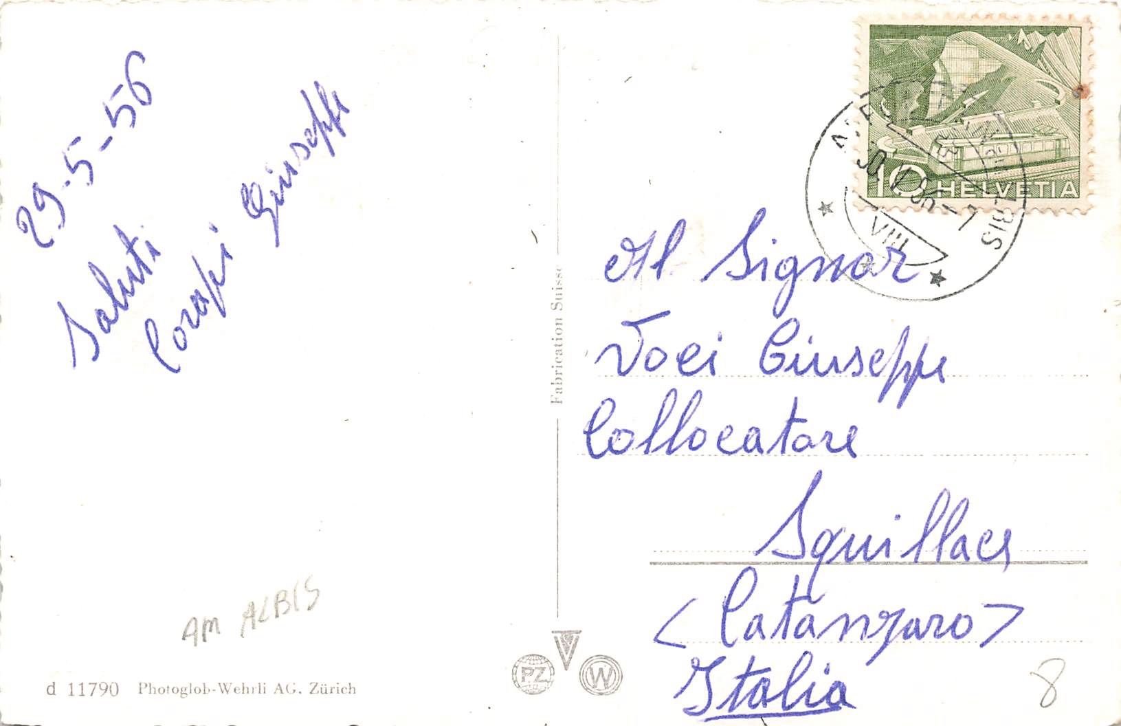 Ansichtskarten: Affoltern Albis Zeughaus – Gebraucht aus Biasca von Blenio71 1