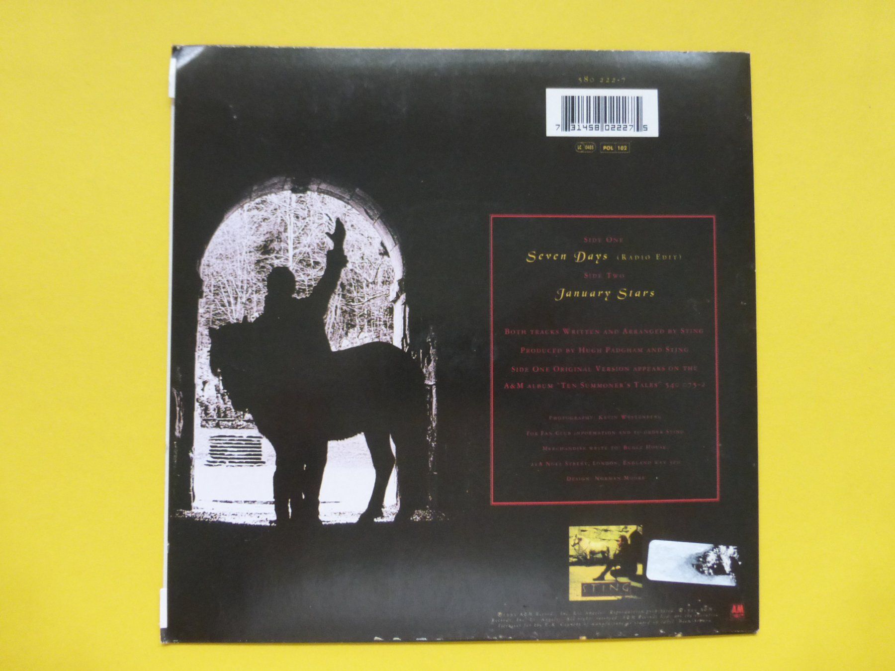 Dischi in vinile: Sting – Seven Days – Usato da Zürich venduto da Swiss57 1
