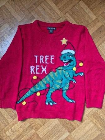 Weihnachtspulli rot, Gr. 122