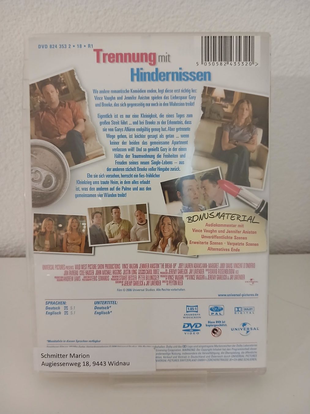 Tous les DVDs: Trennung mit Hindernissen – D'occasion à St. Margrethen SG par SamusAran 1