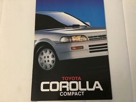 Toyota Corolla Compact Verkaufsprospekt 24 Seiten Sept. 1987