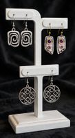 Orecchini donna geometrici spirale e nodo celtico 3 set