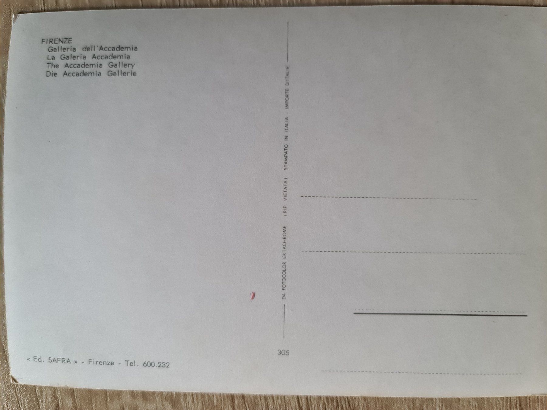Ansichtskarten: Ansichtskarte Florenz Italien – Gebraucht aus Dintikon von Vexi 1