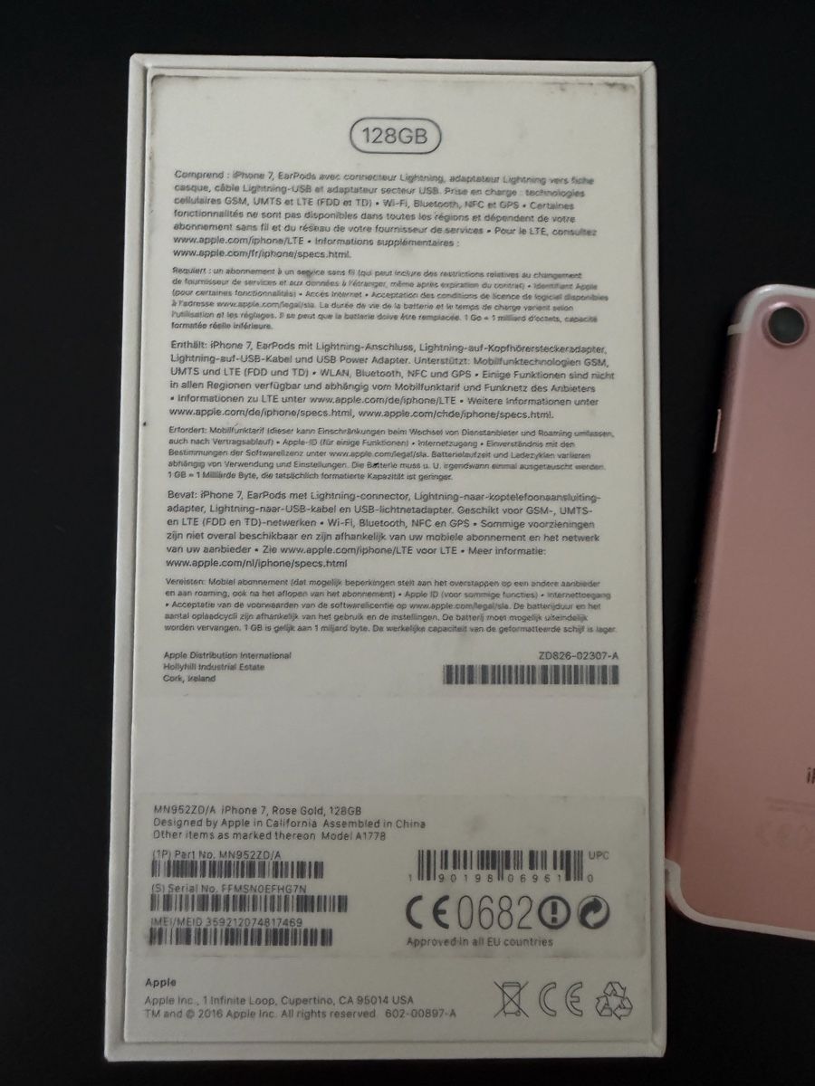 Apple Telefoni cellulari / Smartphones: iPhone 7 Rose Gold 128GB Used – Usato da Unterägeri venduto da Bestbuy99 2