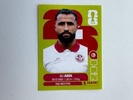 Sammelbild FIFA World Cup 2026 Ali Abdi Panini TUN 7