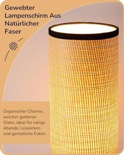 Lampade: Stehlampe Wohnzimmer Moderne Stehleuchte geflochtenem E27 – Nuovo e nell'imballaggio originale da Hundwil venduto da pak_b5sl 4