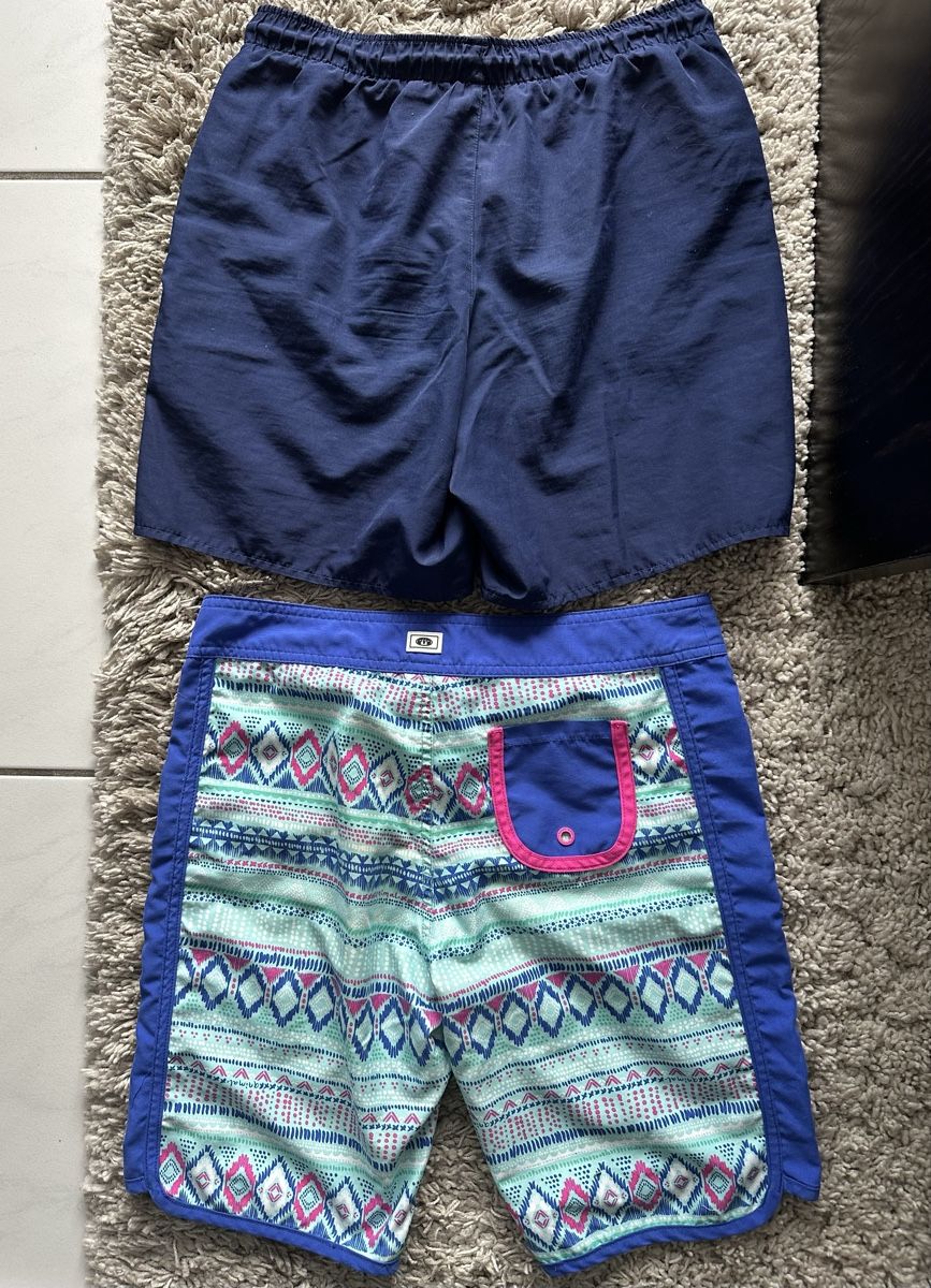 Lotti & Set di vestiti: 2 Swim Trunks, Blue and Patterned, Size 11-12y – Usato da Horgen venduto da emi_rk59 1