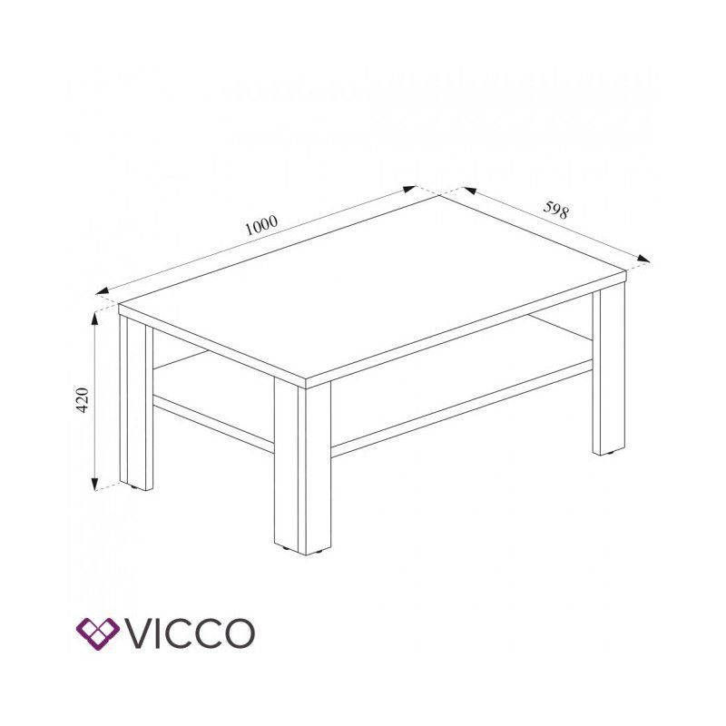 Tavoli: Couchtisch Beistelltisch - Anthrazit/Sandeiche - Sofatisch – Nuovo e nell'imballaggio originale da Wallenwil venduto da toesstal-vertrieb 7