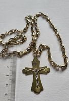 Gold 585 Kette Mit Kreuz Anhänger