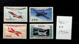 FRANCE POSTE AÉRIENNE SÉRIE NEUVE** 1954. COTE 400€!!!/ V838