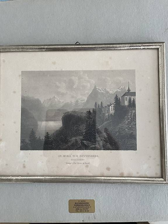 Gravures: alter Stich Uri-Seelisberg – D'occasion à Altdorf UR par Muheim60
