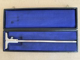 Tiefenmessschieber Etalon P. Roch Rolle 300 mm Vintage