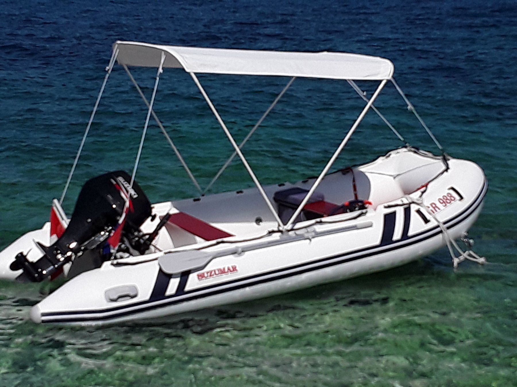 Suzuki Boote: Suzumar Schlauchboot mit Suzuki Aussenborder - Top Zustand! – Gebraucht aus Lostallo von Felicitas4