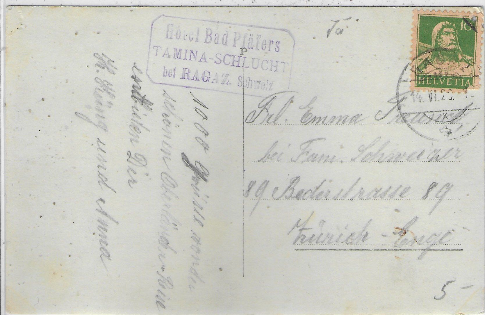 Cartoline postali: Taminaschlucht bei Bad Pfäfers – Usato da Ettingen venduto da Kartenplanet 1