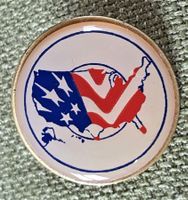 E593 - Pin Nord Amerika als Flagge