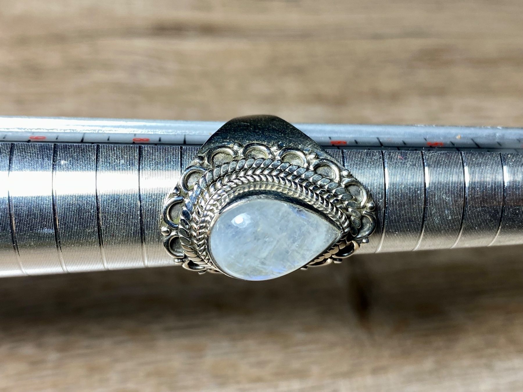 Anelli: Orientalischer Silber 925 Ring mit natürlichem Mondstein – Nuovo e nell'imballaggio originale da Laax venduto da Kiki_Kingdom3 6